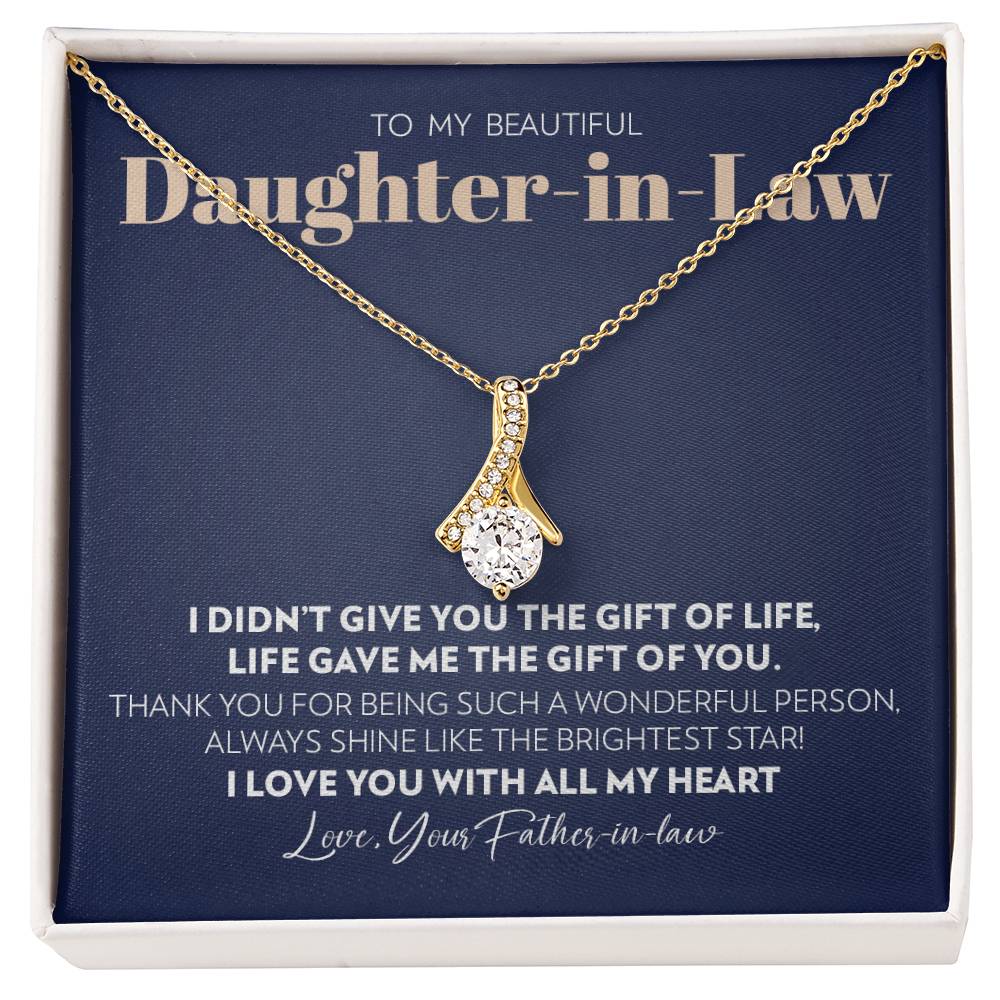 To My Daughter-in-Law (From Mother-in-Law)- Gift of You - Alluring Beauty Necklace