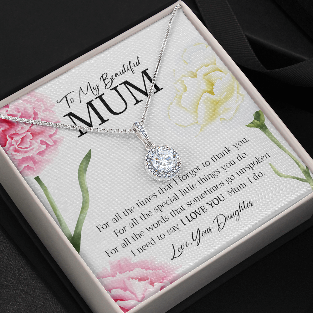 Mum (From Daughter) - Thank You - Eternal Hope Necklace