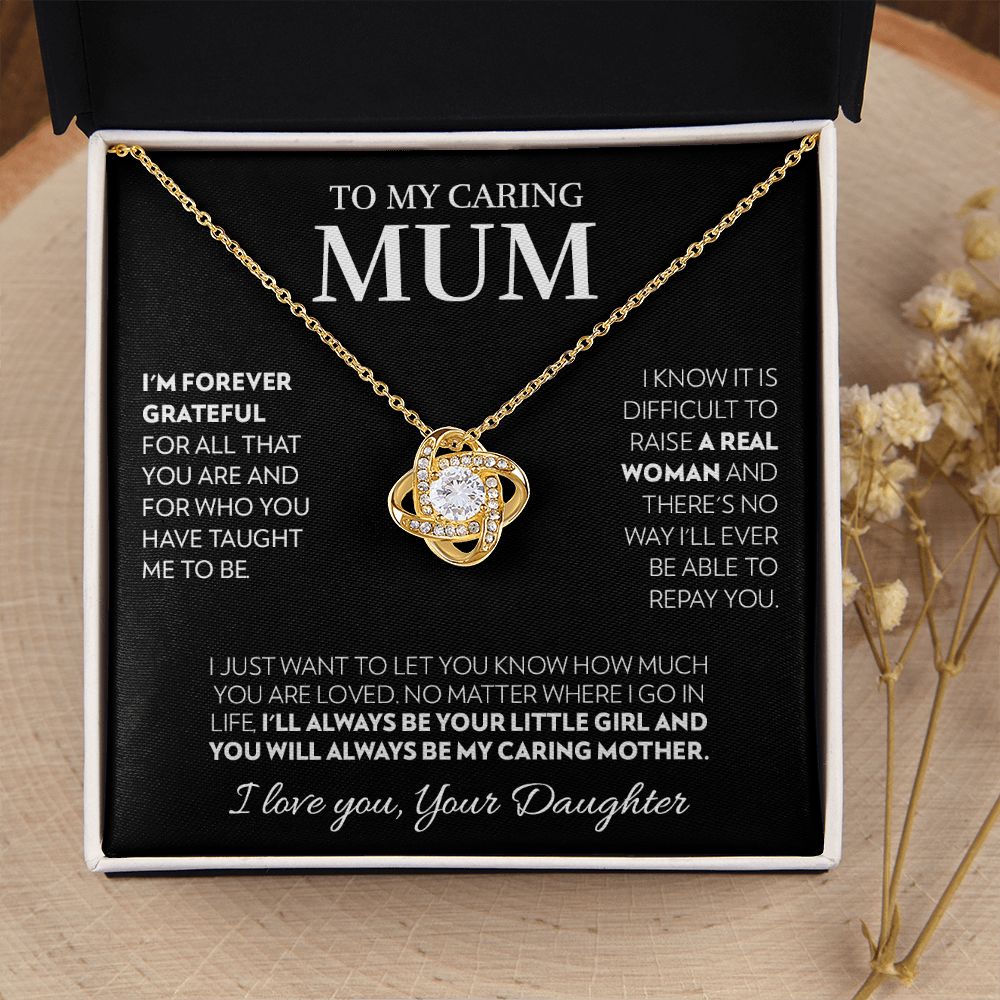 To My Mum (from Daughter) - Always - Love Knot Necklace