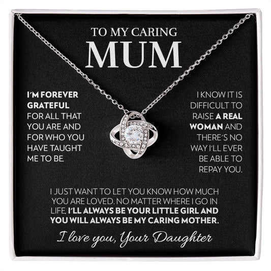 To My Mum (from Daughter) - Always - Love Knot Necklace