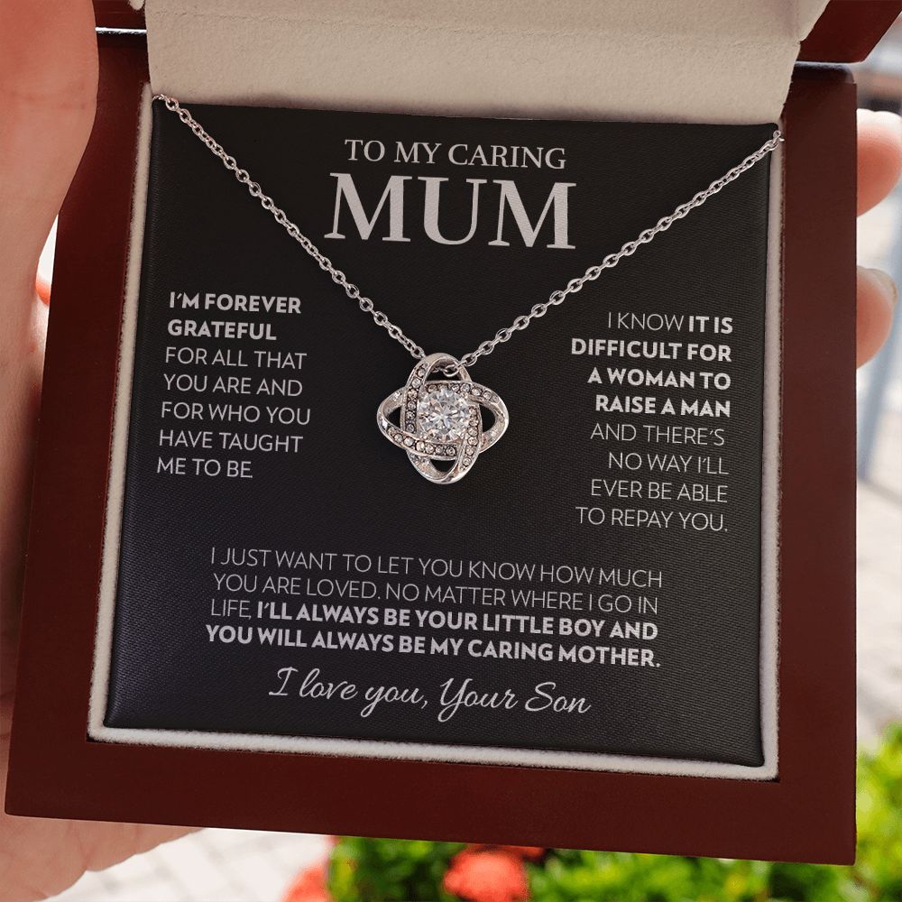 To My Mum (from Son) - Always - Love Knot Necklace